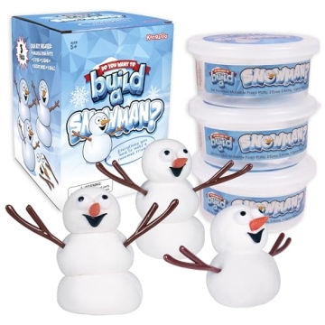 Kangaroo Build a Snowman Kit 3Pk - Build Your Own Snowman Craft for Kids