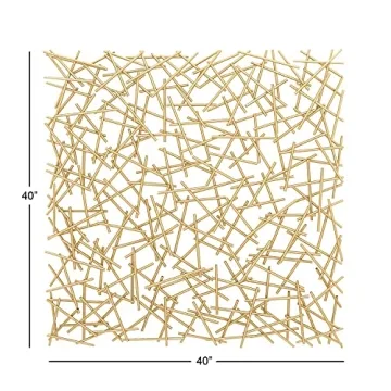 Deco 79 Metal Geometric Home Wall Art for Elegant Interiors