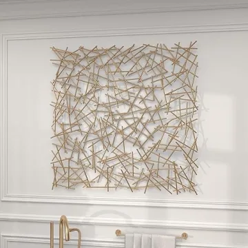 Deco 79 Metal Geometric Home Wall Art for Elegant Interiors