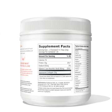 Bulletproof Unflavored Collagen Peptides Powder with MCT Oil, 14.3 Ounces, Grass-Fed Collagen Protei...