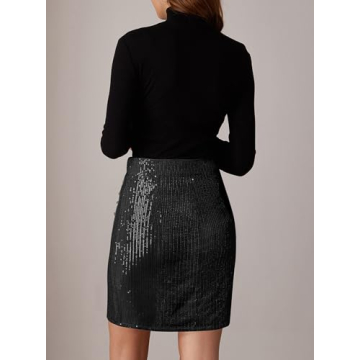 GRACE KARIN Women's Sequin Bodycon Skirt for Night Out