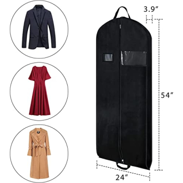 Zilink Breathable Garment Bags for Suits Dresses Travel Set of 2