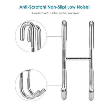 Simtive Shower Door Hooks (3-Pack), Over Door Hooks for Bathroom Frameless Glass Shower Door, Towel ...