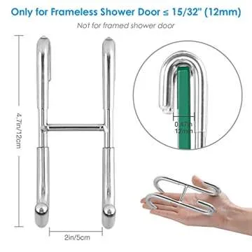 Simtive Shower Door Hooks for Stylish Bathroom Organization