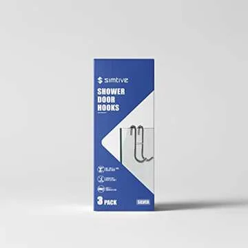 Simtive Shower Door Hooks for Stylish Bathroom Organization