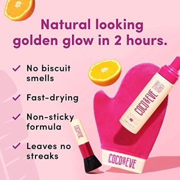 Natural Sunless Tanning Mousse with Bronzer by Coco & Eve