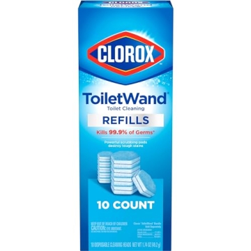 Clorox ToiletWand Refills for Effortless Cleaning 10 Count