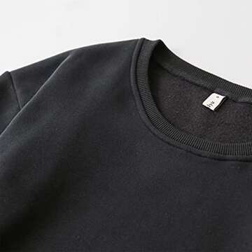 Amazhiyu Women’s Pullover Cropped Hoodie Casual Fleece Crop Top for Fall Winter Black, Small