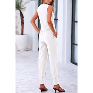 PRETTYGARDEN Women's Summer Two Piece Cotton Outfit Set