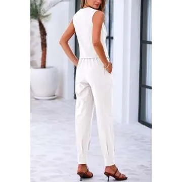 PRETTYGARDEN Women's Summer Two Piece Cotton Outfit Set