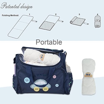 BlueSnail Quilted Waterproof Changing Pad Liners 3 Count