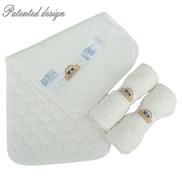 BlueSnail Quilted Waterproof Changing Pad Liners 3 Count