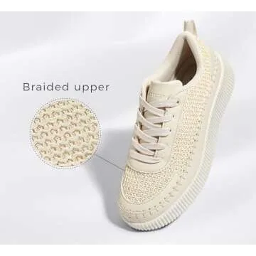 LUCKY STEP Women's Unique Chunky Platform Sneakers - Elevate Style & Comfort