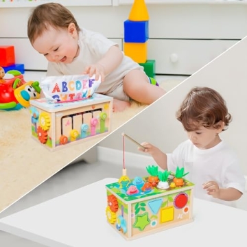 Ancaixin 6-in-1 Montessori Toy - Safe Fun for 6+ Months