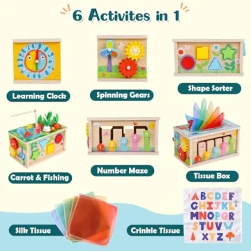 Ancaixin 6-in-1 Montessori Toy - Safe Fun for 6+ Months