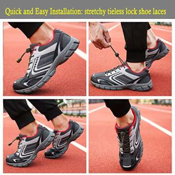 UGY Tieless Elastic Shoe Laces for Kids and Adults
