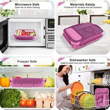 Dagugu Bento Box - 5 Compartment Lunch Box for Everyone