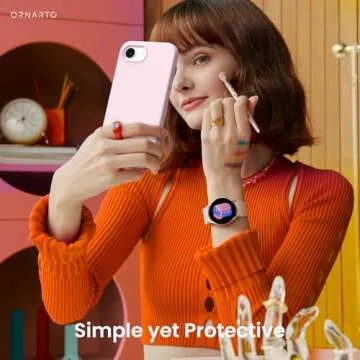 ORNARTO Compatible with iPhone 16e Case 6.1"(2025), Liquid Silicone 3 Layers Full Covered Soft Gel Rubber Phone Case,Shockproof Protective Cover with Anti-Scratch Microfiber Lining-Chalk Pink