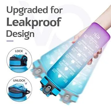 Venture Pal Motivational Water Bottle for Hydration