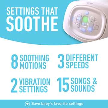 Graco Sense2Soothe Baby Swing with Cry Detection Technology