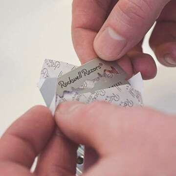 Precision-Crafted Swedish Stainless Steel Double-Edge Safety Razor Blades - Superior Sharpness for Smooth, Close Shaves - 20 Blade Pack