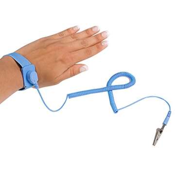 StarTech.com ESD Anti Static Wrist Strap Band with Grounding Wire - AntiStatic Wrist Strap - Anti-st...