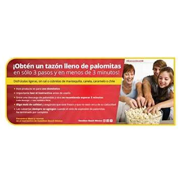 Hamilton Beach Electric Hot Air Popcorn Popper 18 Cups Red