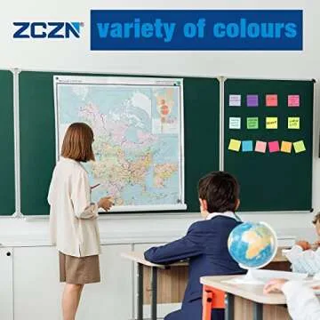 ZCZN 400 Sheets Pop-up Sticky Notes, 3 x 3 Inches, 4 Pads Bright Color Self-Stick Notes, 100 Sheets/Pad, White