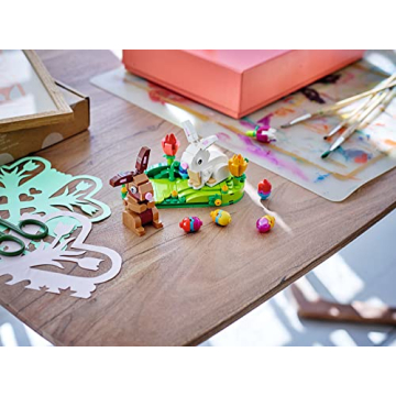LEGO Easter Rabbits Display Set for Fun Easter Decor