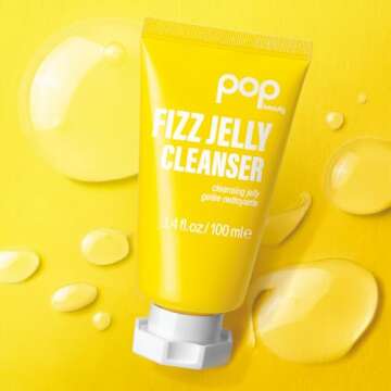 POP Beauty FIZZ JELLY CLEANSER - Brightening & Cleansing Face Wash 3.4 Fl Oz