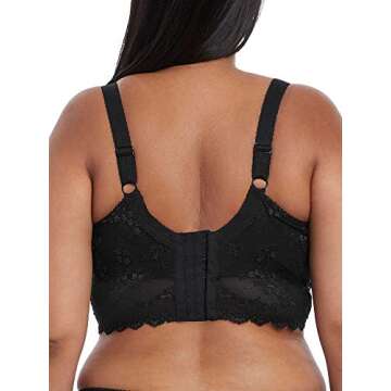 Elomi Women's Charley Bralette: Fashion-Forward Longline Style with Plunge Neckline. Three-Piece Cup...