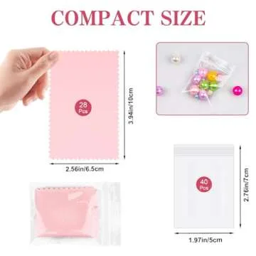 WEGOUP 28 Pcs Silver Polishing Cloth and Storage Bags Set for Jewelry