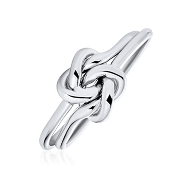 Eternal Love Celtic Knot Ring - .925 Sterling Silver Infinity Band for Women