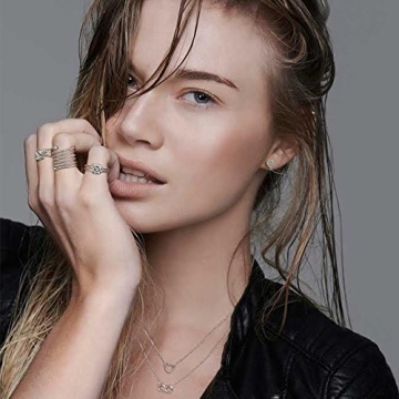 Celtic Love Knot Infinity Ring .925 Sterling Silver for Women