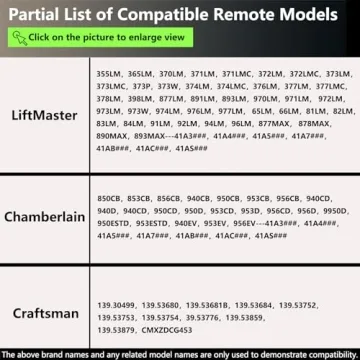 Compact Universal Garage Door Remote Keychain 4-Button Programmable
