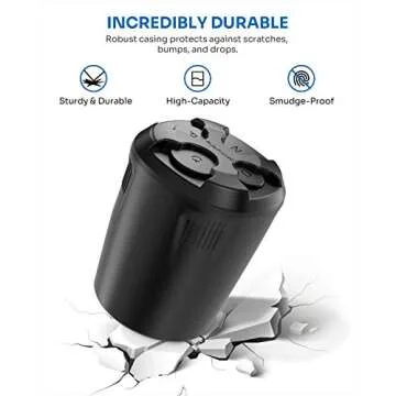 JOYTUTUS Universal High Capacity Car Coin Holder for Cup, Change Holder Compatible with Most Trucks Accessories, Sort Penny, Quarter, Dime, Nickels (Black)