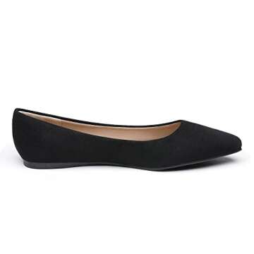 DREAM PAIRS Women's Dress Pointed Toe Flats Ballet Comfort Soft Slip On Casual Flat Shoes for Work O...