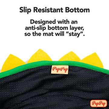 PupPup Sunflower Snuffle Mat - Satisfy Your Dog's Natural Foraging Instinct. Made with Durable Materials. Great Mental Stimulation for Your Dog. Slow Feeder Dog Food Mat. Dog Puzzle Toy.