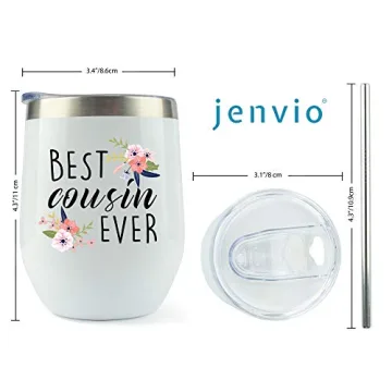 JENVIO 12 Ounce Insulated Tumbler for Wine or Coffee