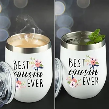 JENVIO 12 Ounce Insulated Tumbler for Wine or Coffee