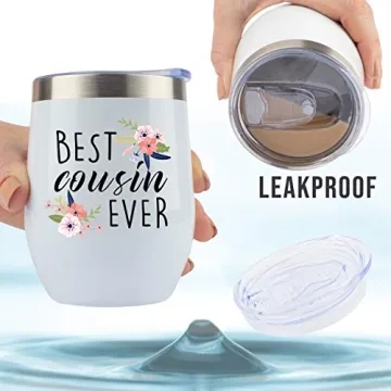 JENVIO 12 Ounce Insulated Tumbler for Wine or Coffee