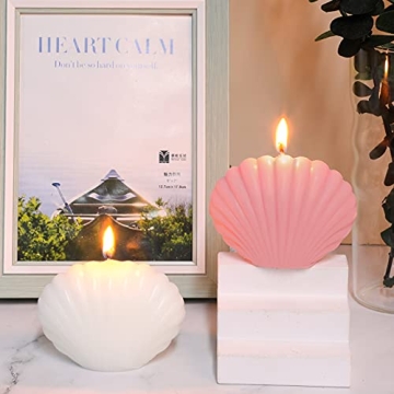 Handmade Seashell Scented Candles Elegant Home Decor