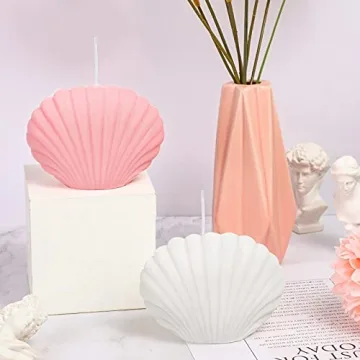 Handmade Seashell Scented Candles Elegant Home Decor