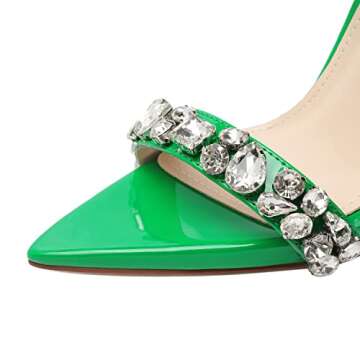 Vivianly Rhinestone High Heels for Weddings and Events