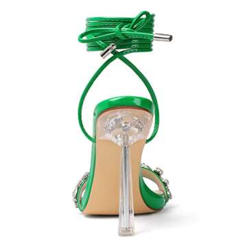 Vivianly Rhinestone High Heels for Weddings and Events