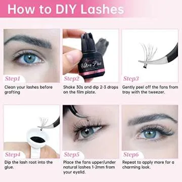 Beauty7 DIY Eyelash Extension Kit for Beginners at Home