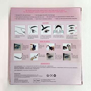 Beauty7 DIY Eyelash Extension Kit for Beginners at Home