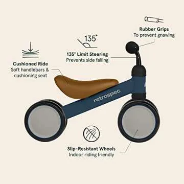 Retrospec Cricket Baby Walker Balance Bike for Ages 1-2