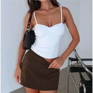 Stylish Women's Mini Skorts with Built-in Shorts - Perfect Fit