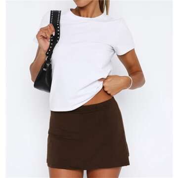 Stylish Women's Mini Skorts with Built-in Shorts - Perfect Fit